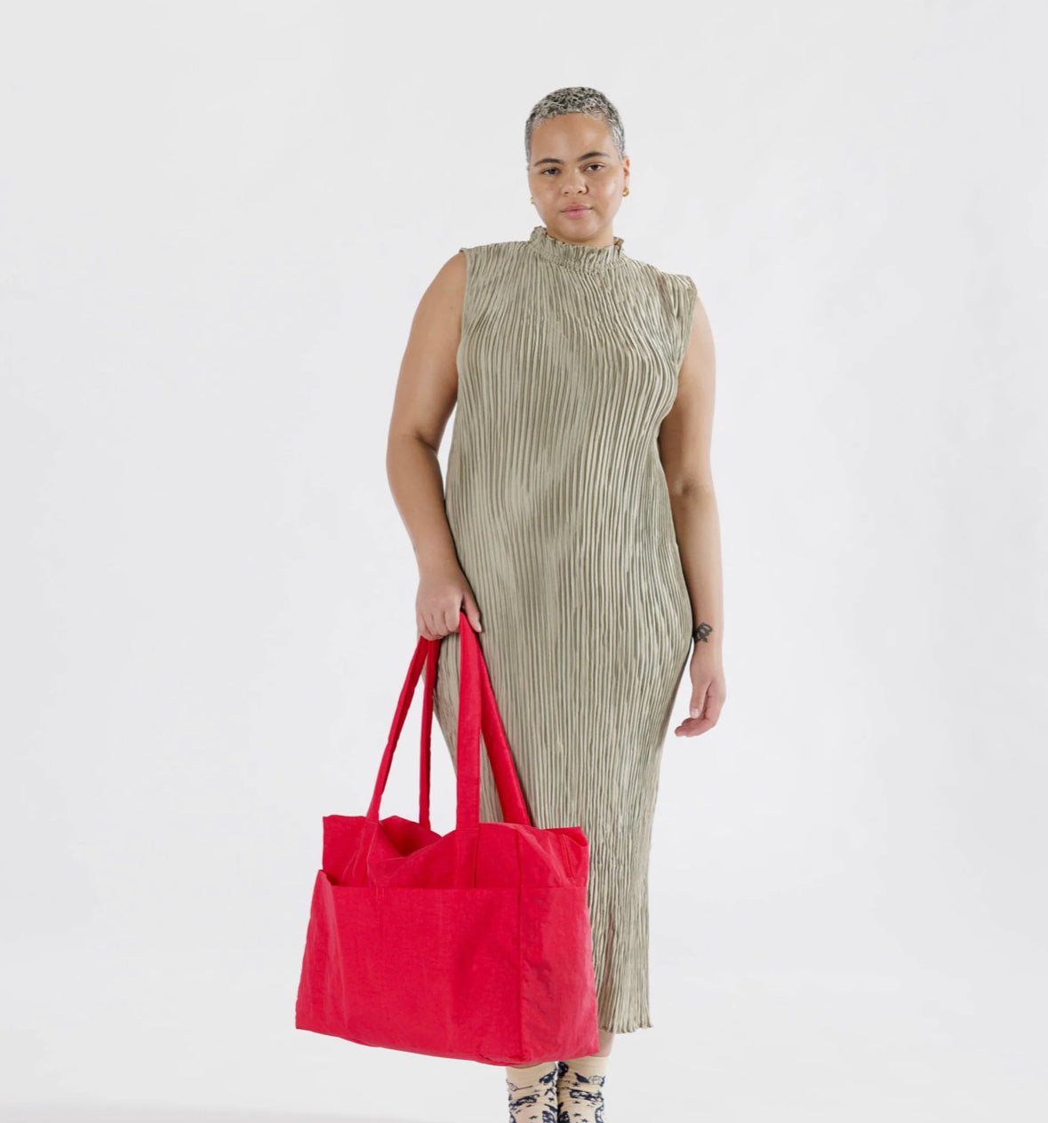 baggu cloud travel tote nylon bag Baggu Cloud Carry-On Bag – Lightweight Travel Bag in Recycled Nylon – The Goodery