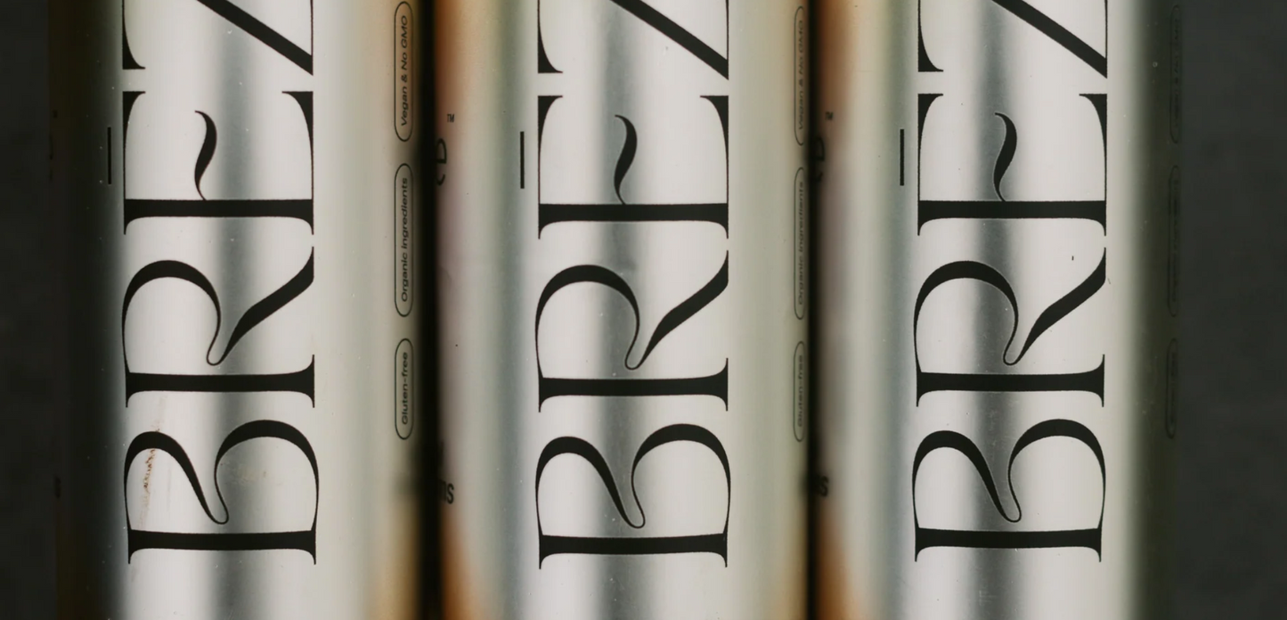 BREZ Lion’s Mane Mushroom Drink – Sparkling Adaptogenic Beverage for Clarity & Mood Support