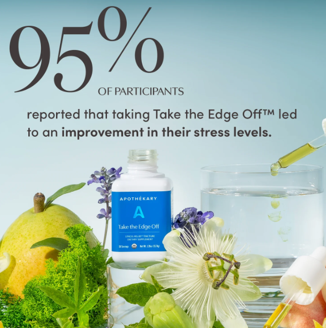 Apothekary Take the Edge Off® Herbal Tincture | Non-Alcoholic White Wine Alternative