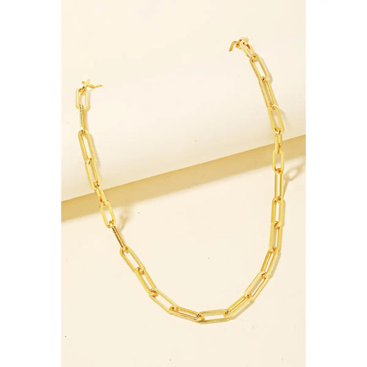 Oval Chain Link Necklace