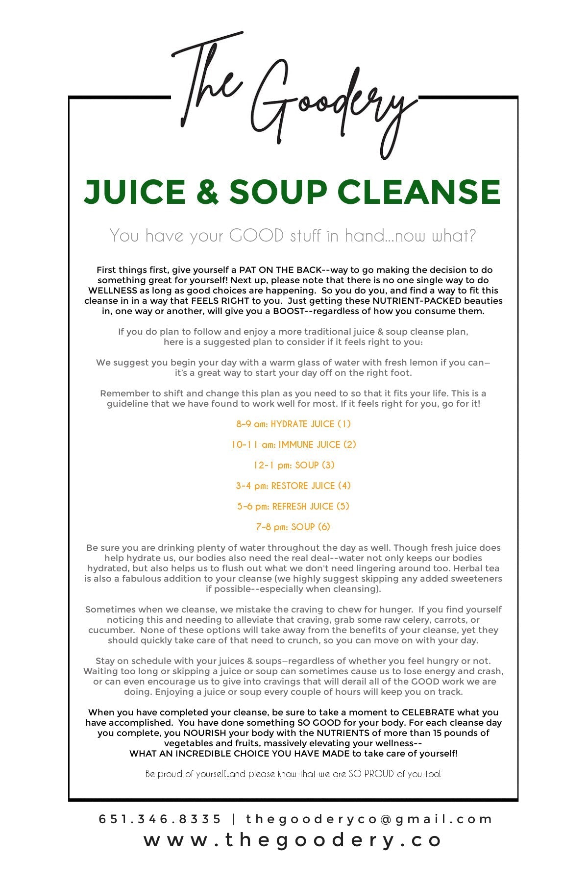 7 DAY JUICE & SOUP CLEANSE