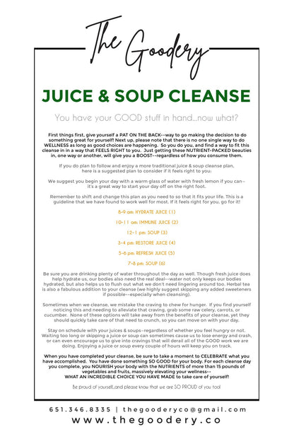 7 DAY JUICE & SOUP CLEANSE