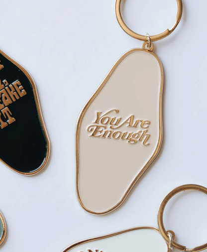 THE BEE & THE FOX YOU ARE ENOUGH KEYCHAIN