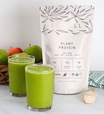 LivWell Vanilla Bean Protein Blend – Plant-Based Smooth + Clean