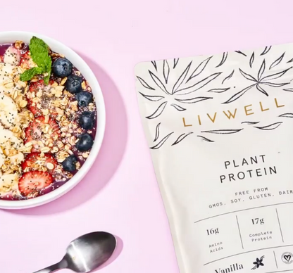 LivWell Vanilla Bean Protein Blend – Plant-Based Smooth + Clean
