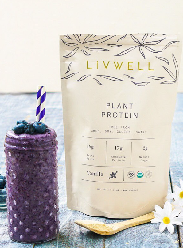 LivWell Vanilla Bean Protein Blend – Plant-Based Smooth + Clean