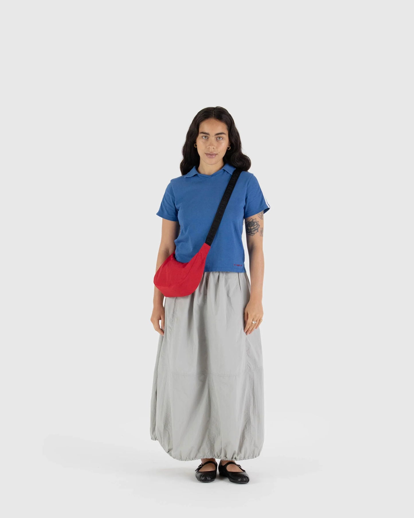 BAGGU SMALL NYLON CRESCENT BAG