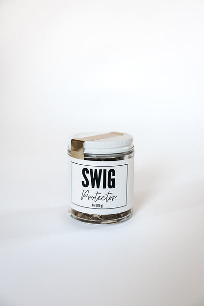 Swig Tea Protector herbal immunity tea in glass jar by The Goodery