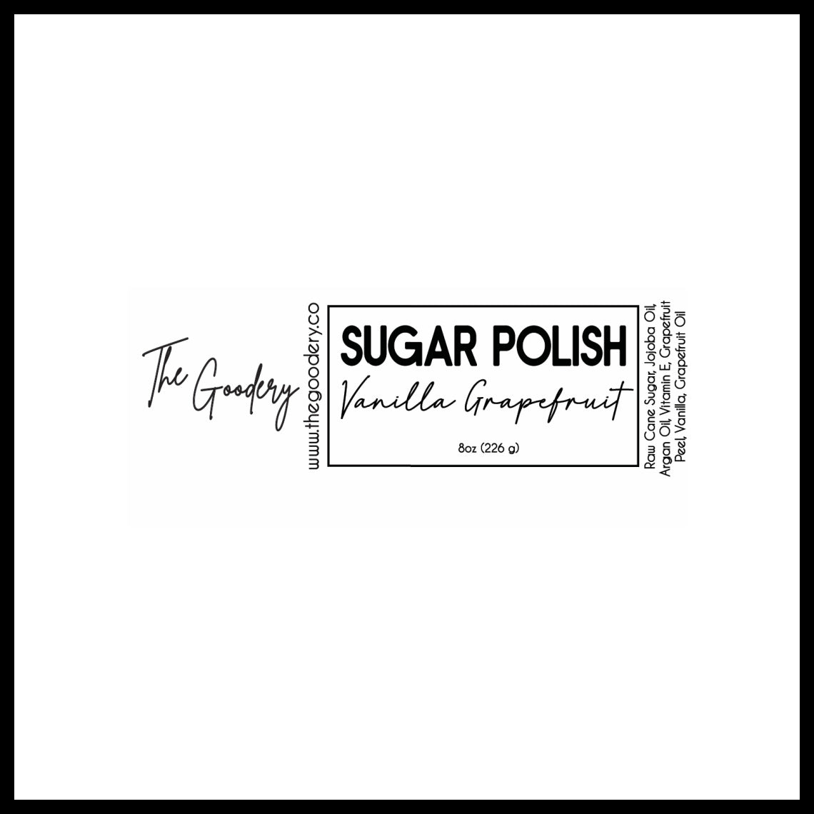 WHOLESALE -- VANILLA GRAPEFRUIT SUGAR POLISH