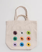 Load image into Gallery viewer, BAGGU GIANT POCKET CANVAS DAISY TOTE
